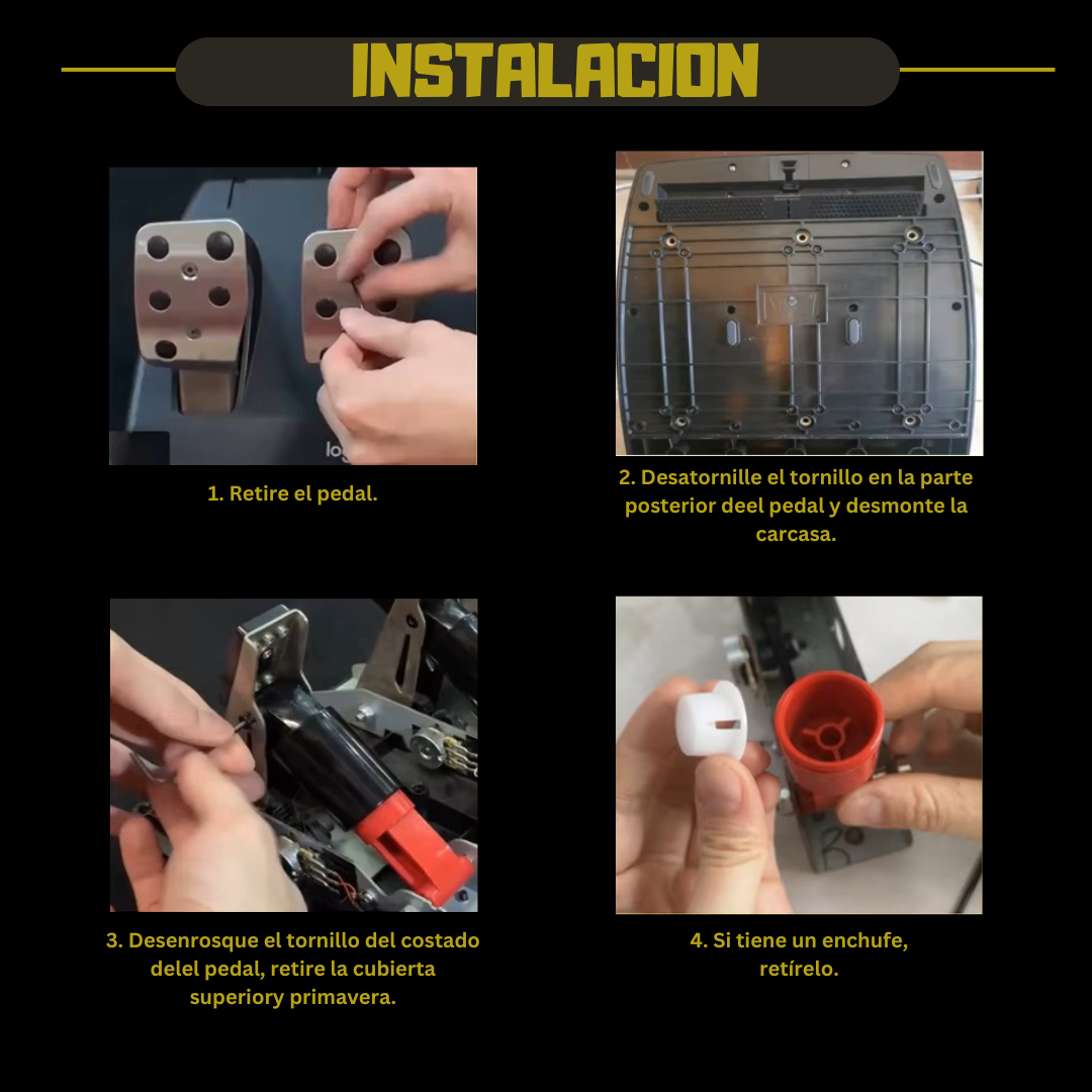 Kit de ajuste de pedal de freno para Logitech G25/G27/G29/G920/G923