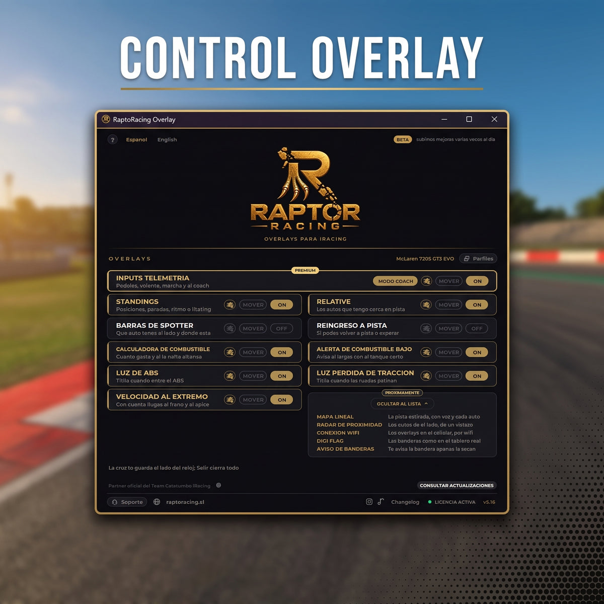 iRacing Overlay RaptoRacing GRATIS